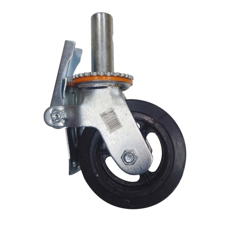 RUEDA PARA ANDAMIO 6" EJE 35 MM CON FRENO