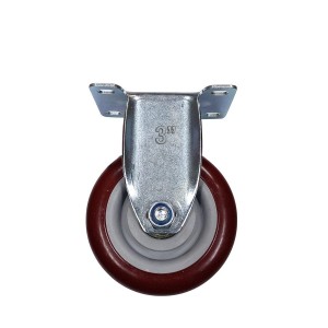 RUEDA P/CARROS INDUSTRIAL BURDEO FIJA 3"