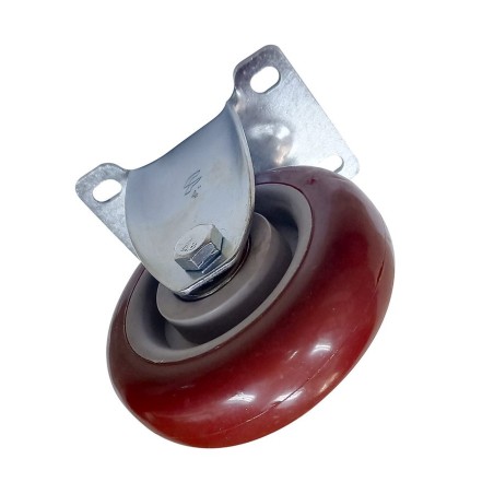 RUEDA P/CARROS INDUSTRIAL BURDEO FIJA 4"