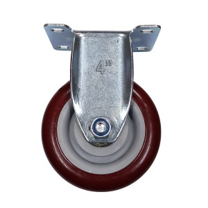RUEDA P/CARROS INDUSTRIAL BURDEO FIJA 4"