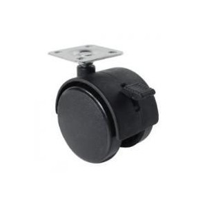 RUEDA PARA MUEBLES CON BASE 40 MM