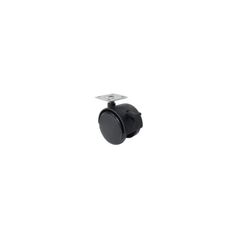 RUEDA PARA MUEBLES CON BASE 40 MM