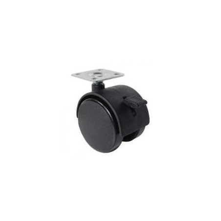 RUEDA PARA MUEBLES CON BASE 40 MM