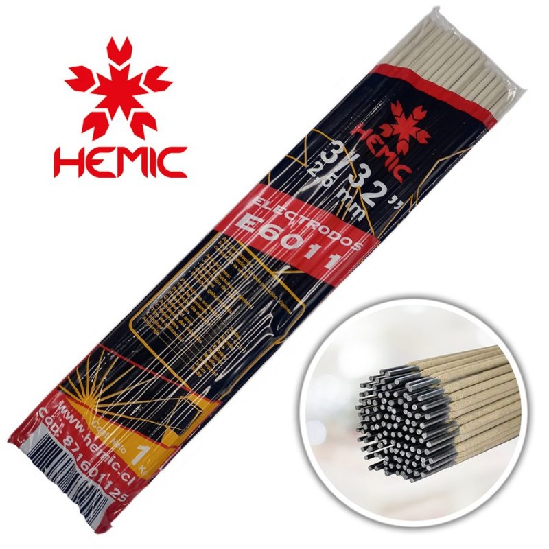SOLDADURA ELECTRODO P/AZUL HEMIC 6011 (2.38) 3/32