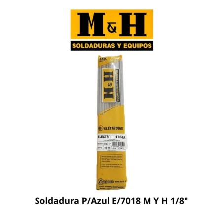 SOLDADURA ELECTRODO P/AZUL M y amp H E/7018 (3.17) 1/8"