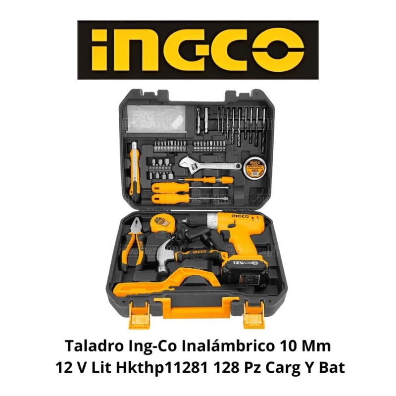 TALADRO INGCO INALAMBRICO 10 MM 12 V LIT HKTHP112