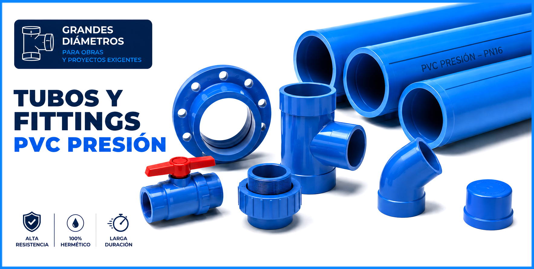 Fittings y tubos PVC presion
